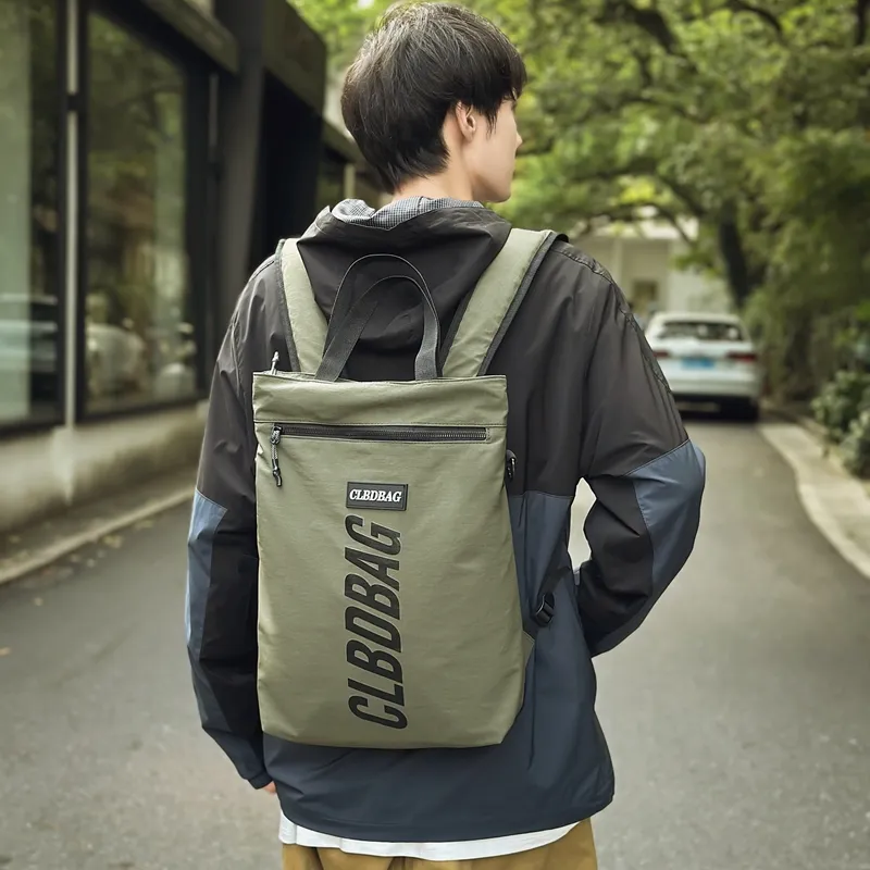 Yalu Nylon One Shoulder Crossbody Portable Backpack Unisex Multicolor-19