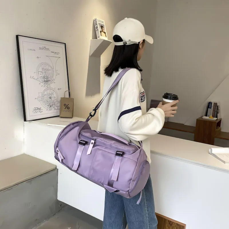 Yalu Nylon Travel Bag Unisex Black/Blue/Green/Purple/Pink-23
