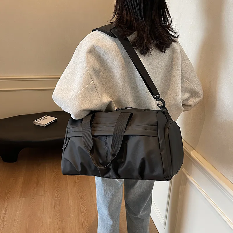 Yalu Nylon Travel Bag Unisex Black/White/Gray/Green/Purple-1