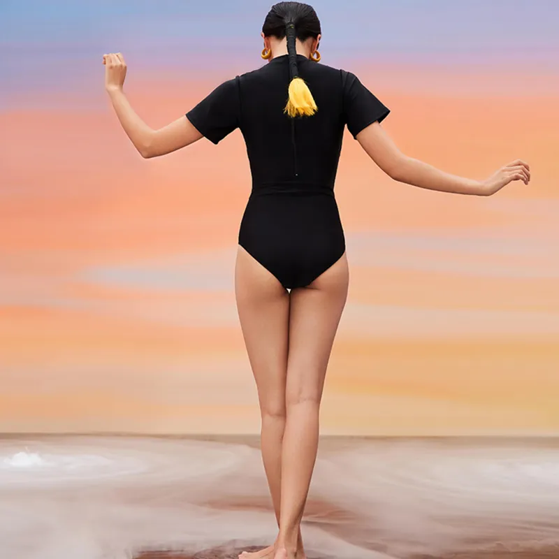 Speedo One-piece Swimsuit Women's Black-4