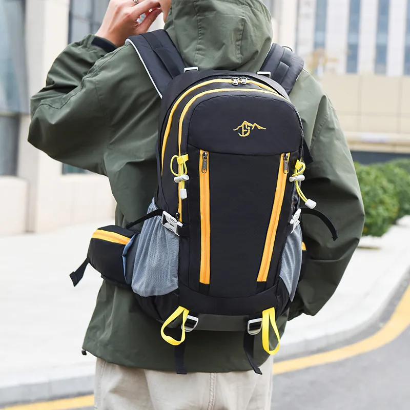 AUNG Nylon Backpack Regular Unisex Green/Black/Yellow/Blue/Black-4