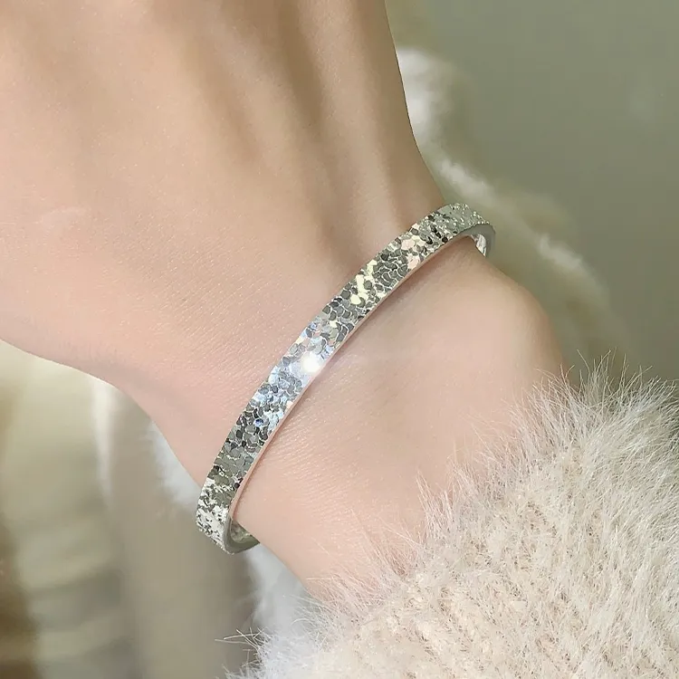Zheng Tai Fook 999 Fine Silver Bangles Unisex-1