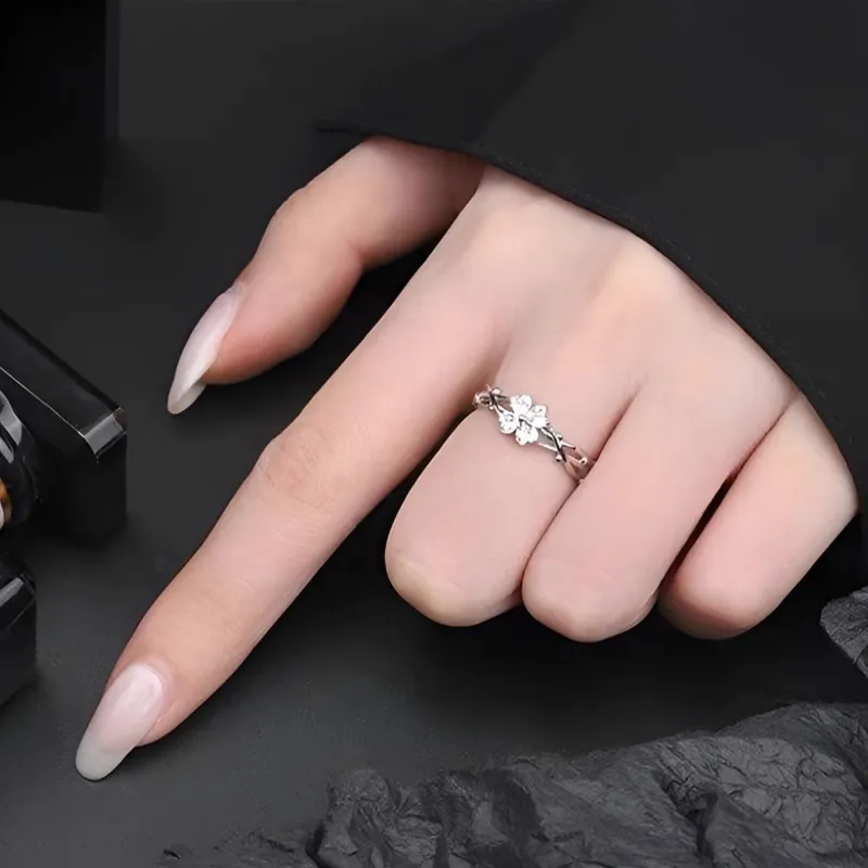 Zheng Tai Fook Alloy, Cubic Zirconia Rings Unisex-3