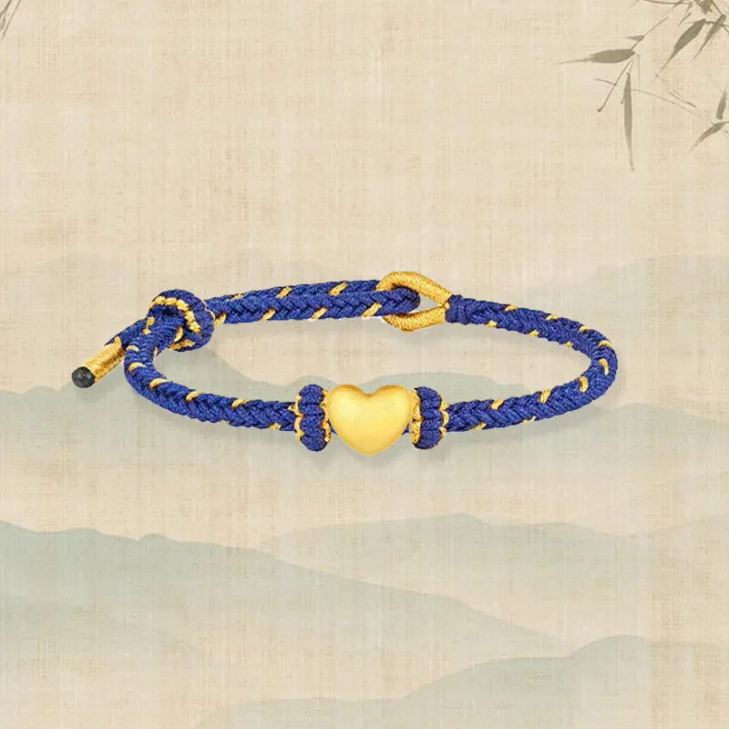 Zheng Tai Fook Gold Bracelet Unisex-2