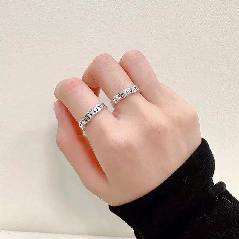 Zheng Tai Fook Alloy Rings Unisex-4