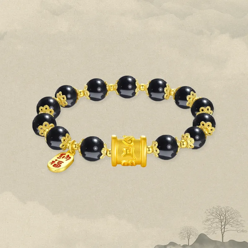 Zheng Tai Fook Gold Bracelet Unisex-1