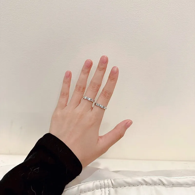Zheng Tai Fook Alloy Rings Unisex-1
