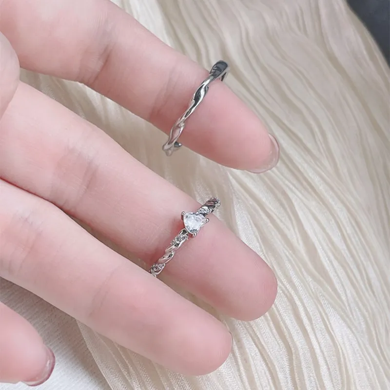 Zheng Tai Fook Cubic Zirconia Rings Unisex-5