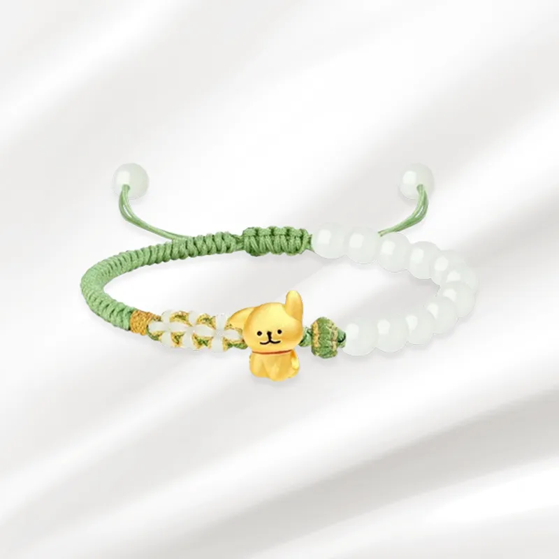 Zheng Tai Fook Gold Bracelet Unisex-3