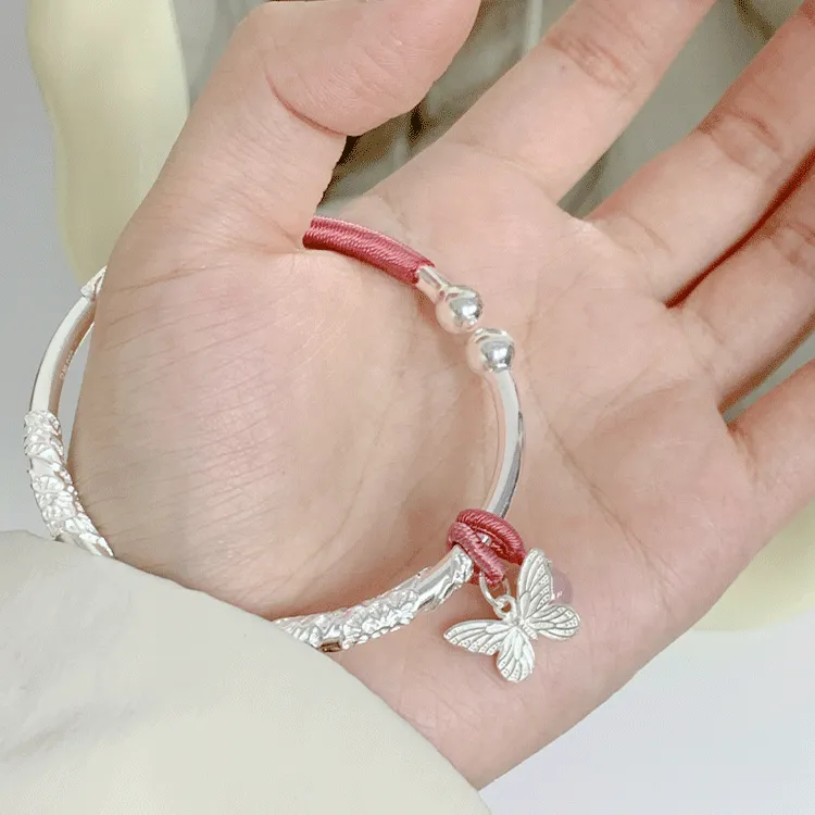 Zheng Tai Fook Alloy Bangles Unisex Girlfriend Bestie-3