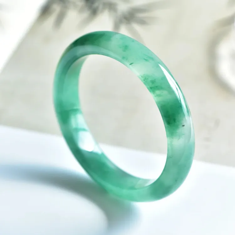Zheng Tai Fook African Emerald Bangles Women's-2