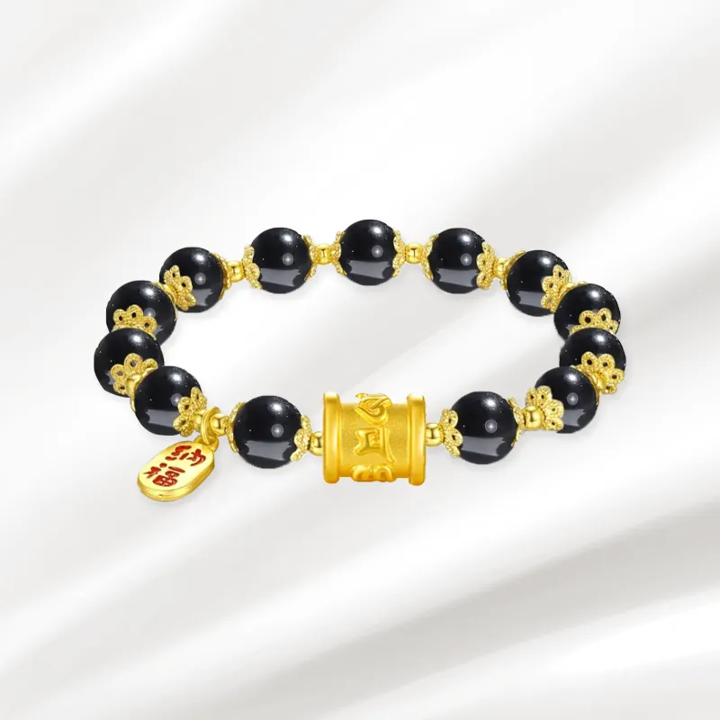 Zheng Tai Fook Gold Bracelet Unisex-3