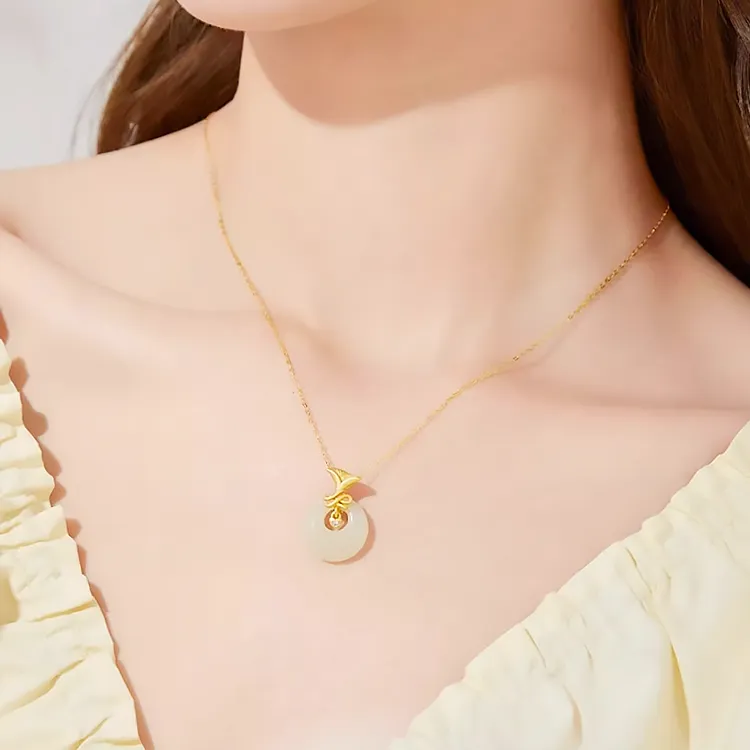 Zheng Tai Fook Chalcedony Necklaces Unisex-1