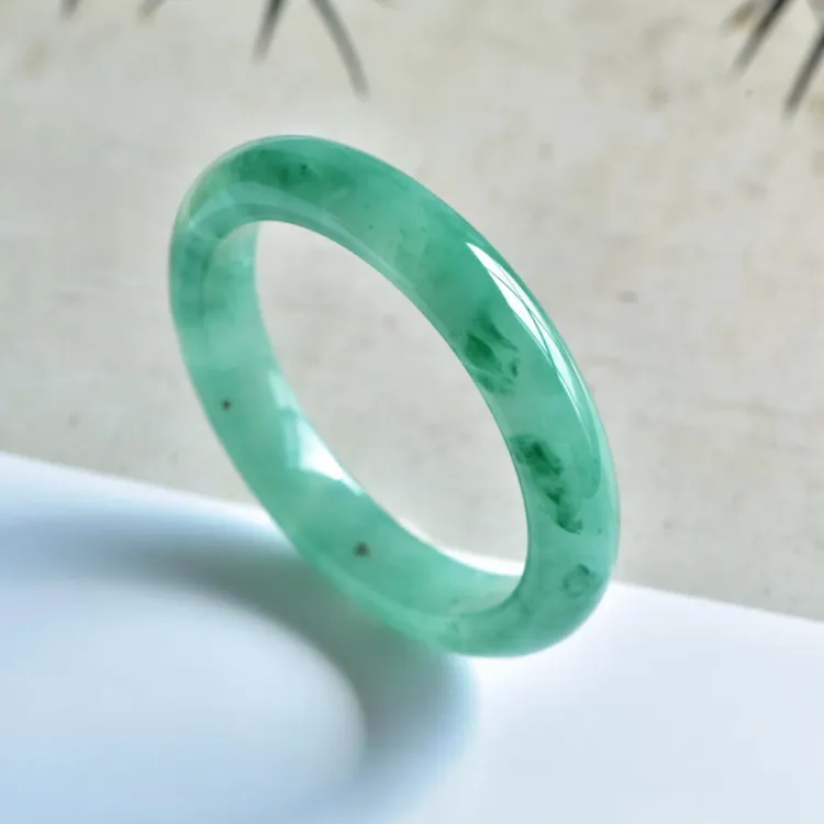 Zheng Tai Fook African Emerald Bangles Women's-4