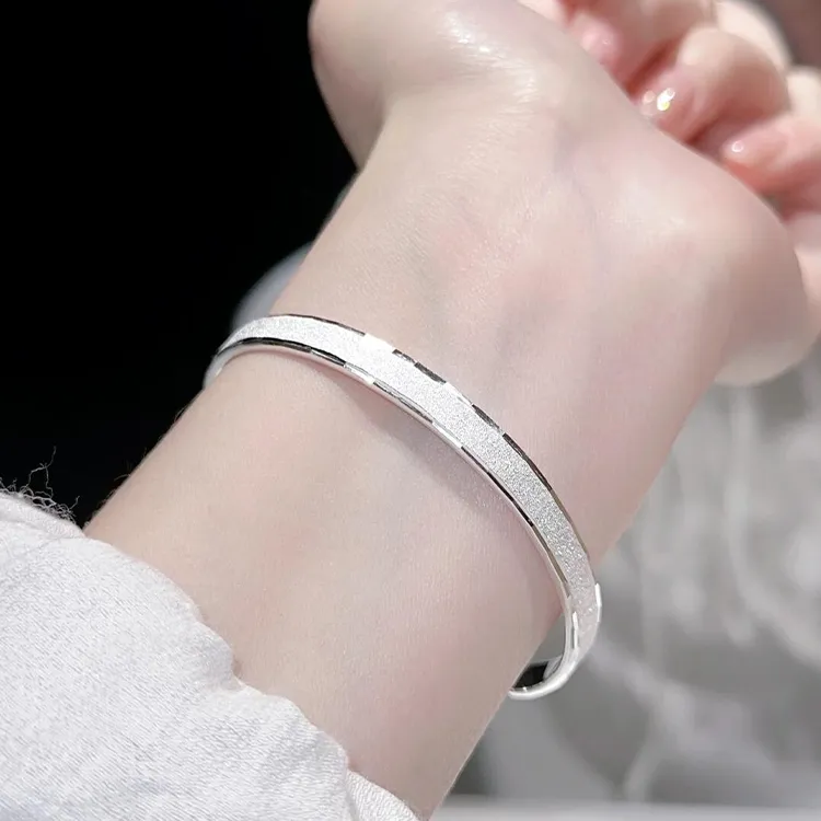 Zheng Tai Fook 999 Fine Silver Bangles Women's-1