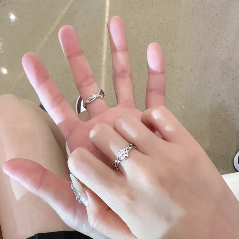 Zheng Tai Fook Alloy, Cubic Zirconia Rings Unisex-9