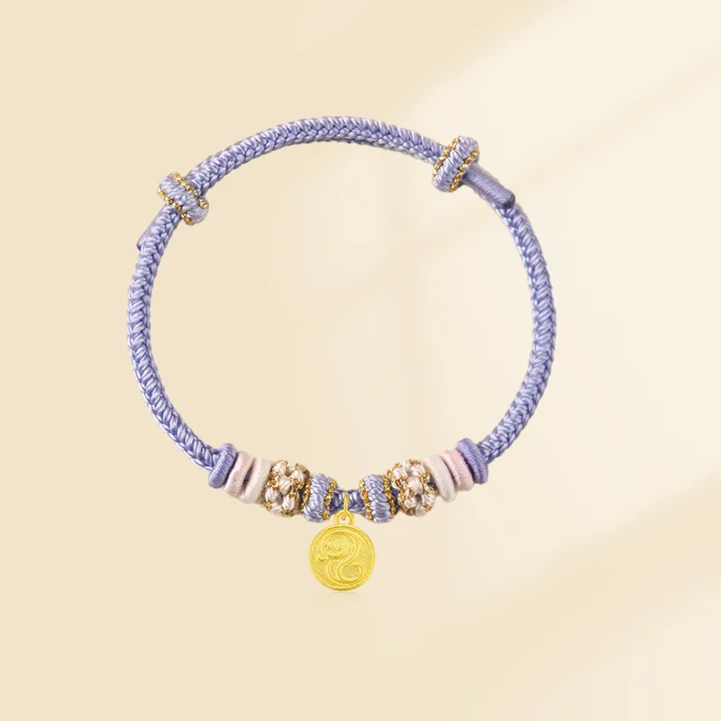 Zheng Tai Fook Gold Bracelet Unisex-8