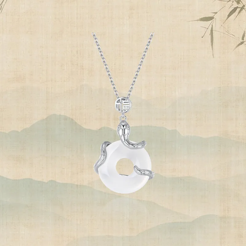 Zheng Tai Fook Chalcedony Necklaces Unisex-2