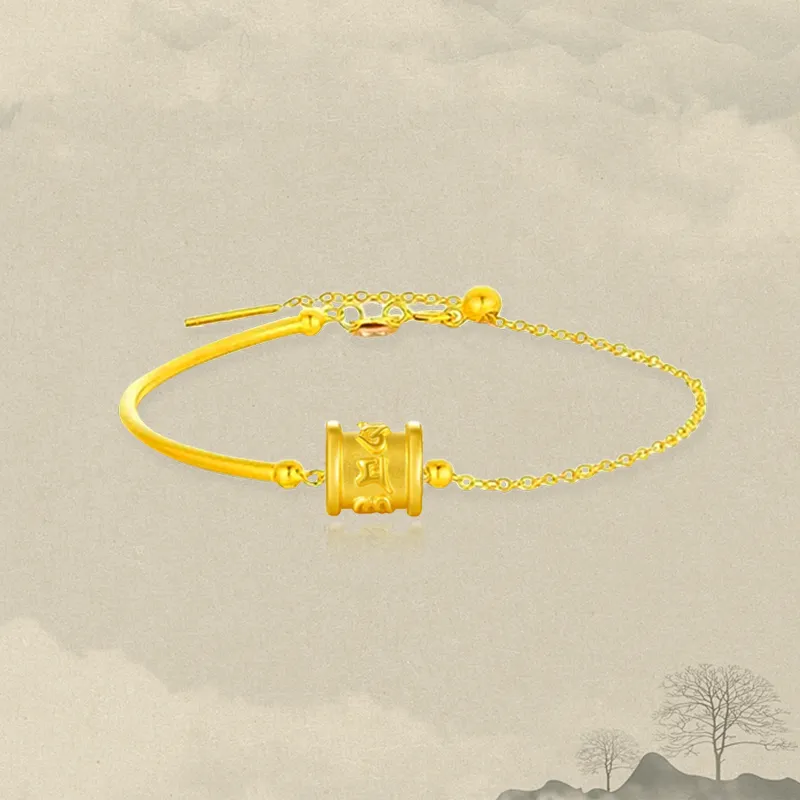 Zheng Tai Fook Gold Bracelet Unisex-1
