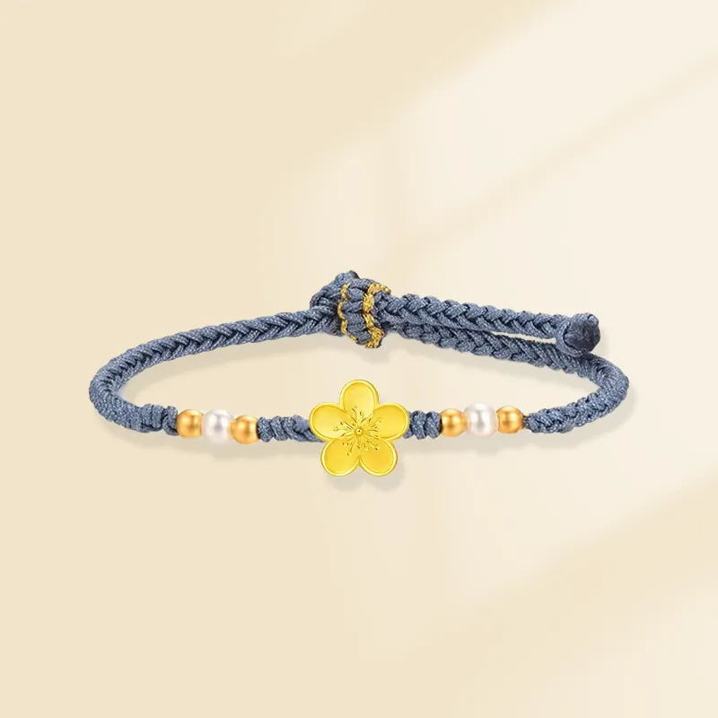 Zheng Tai Fook Gold Bracelet Unisex-4
