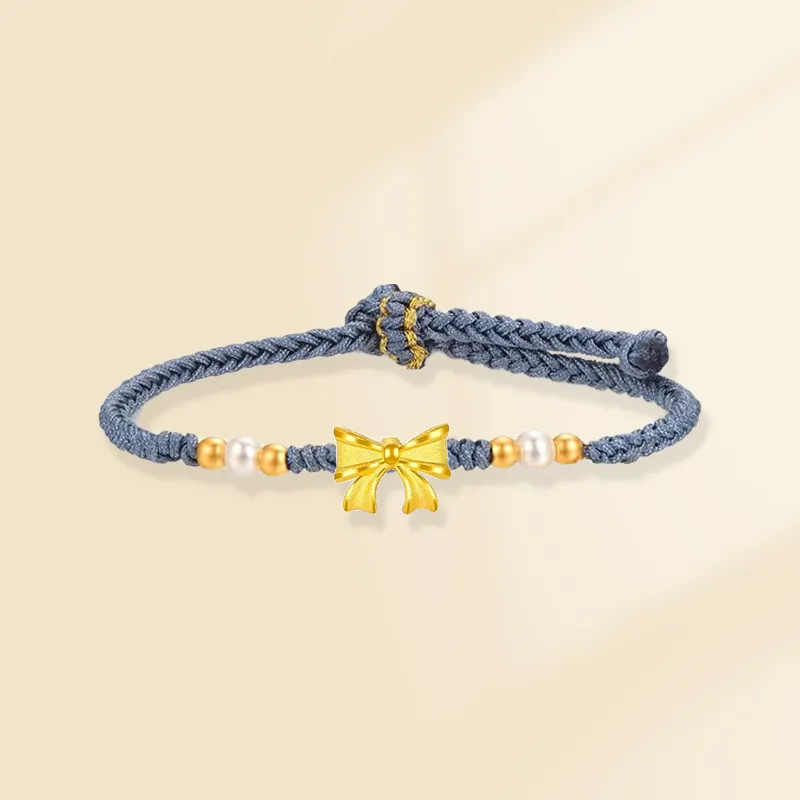 Zheng Tai Fook Gold Bracelet Unisex-3
