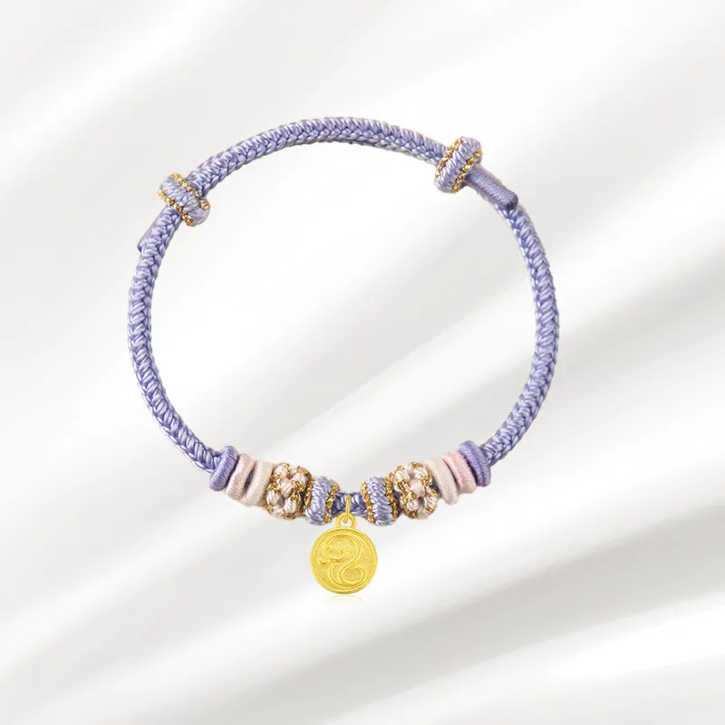 Zheng Tai Fook Gold Bracelet Unisex-7