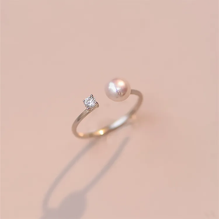 Zheng Tai Fook Pearl Rings Women's-4