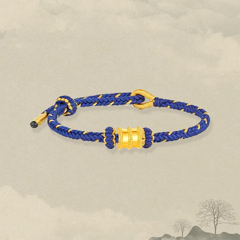 Zheng Tai Fook Gold Bracelet Unisex-4