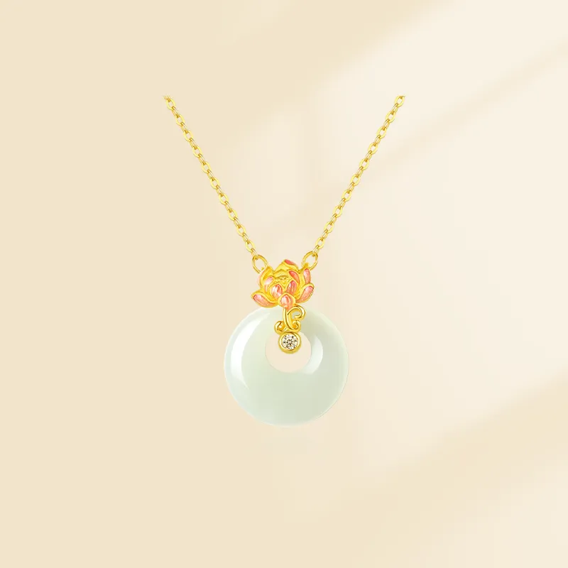 Zheng Tai Fook Chalcedony Necklaces Unisex-4