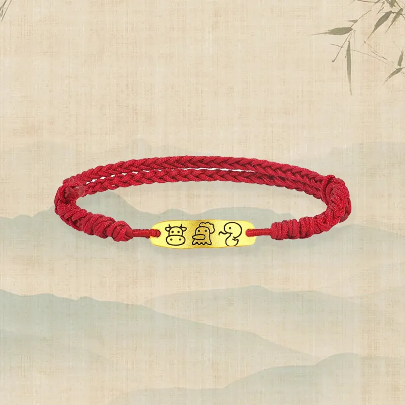 Zheng Tai Fook Gold Bracelet Unisex-1