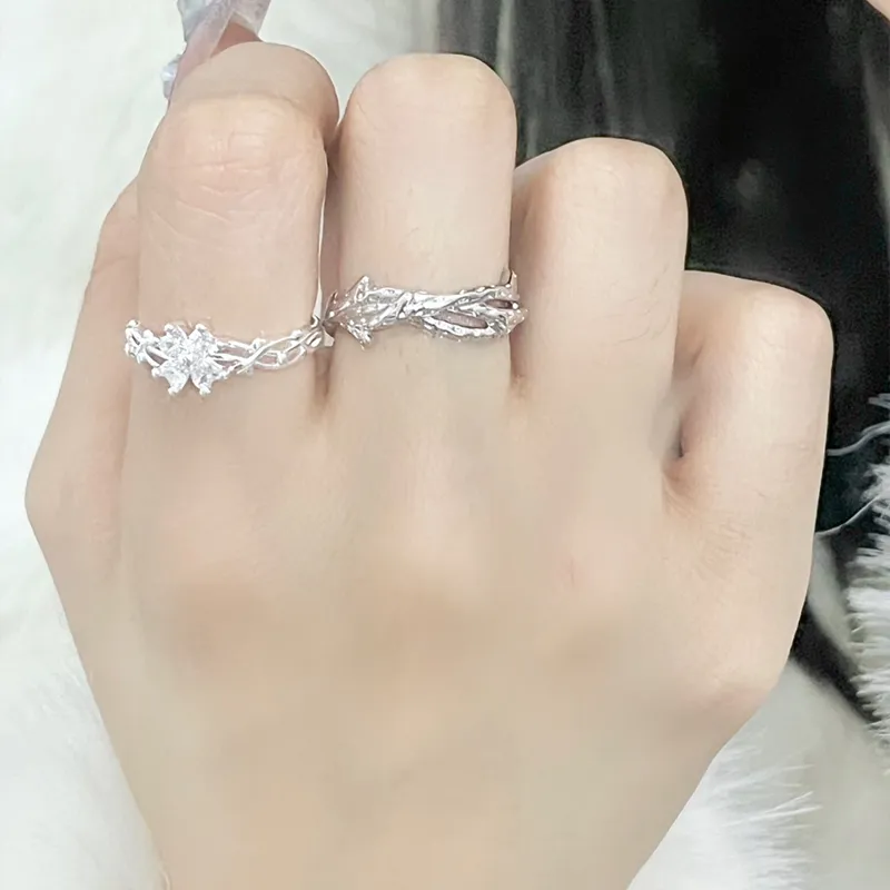 Zheng Tai Fook S999 Fine Silver Rings Unisex-11