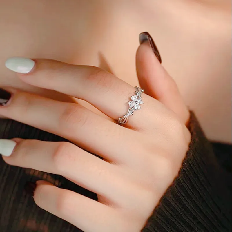 Zheng Tai Fook Alloy, Cubic Zirconia Rings Unisex-4