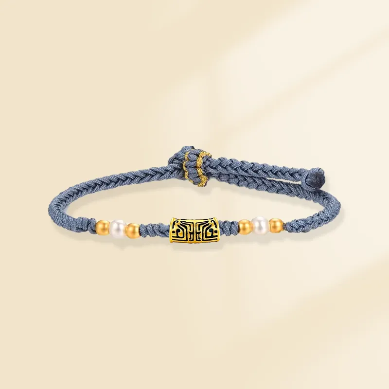 Zheng Tai Fook Gold Bracelet Unisex-4