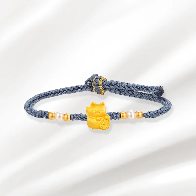Zheng Tai Fook Gold Bracelet Unisex-2