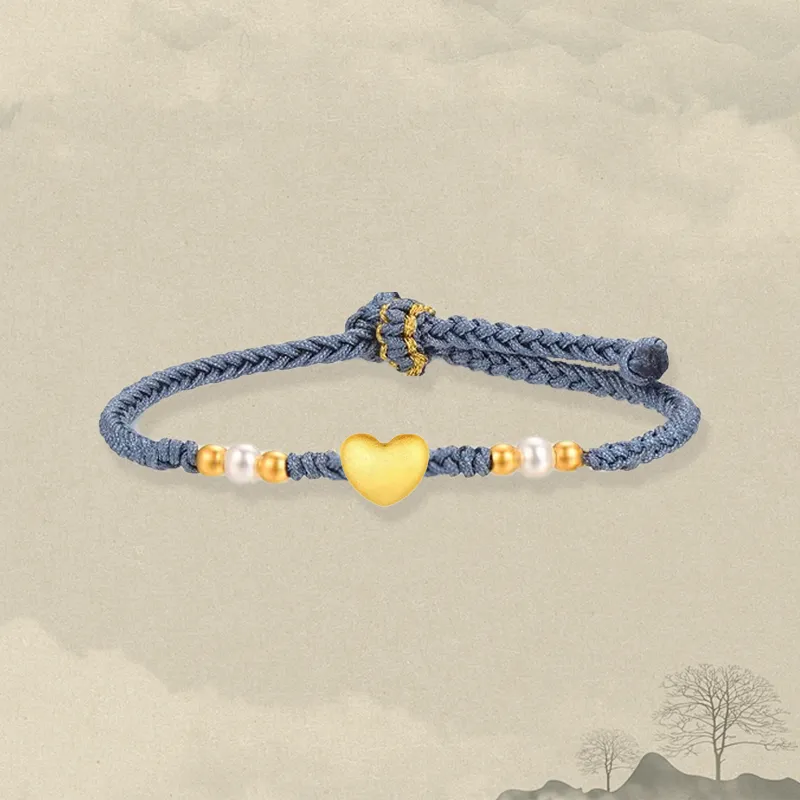 Zheng Tai Fook Gold Bracelet Unisex-4