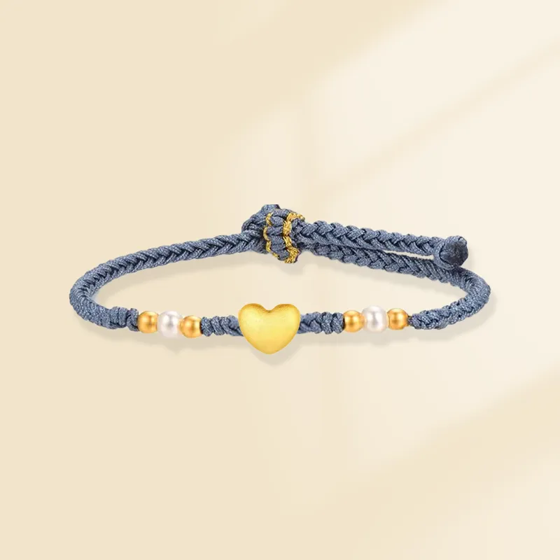 Zheng Tai Fook Gold Bracelet Unisex-3