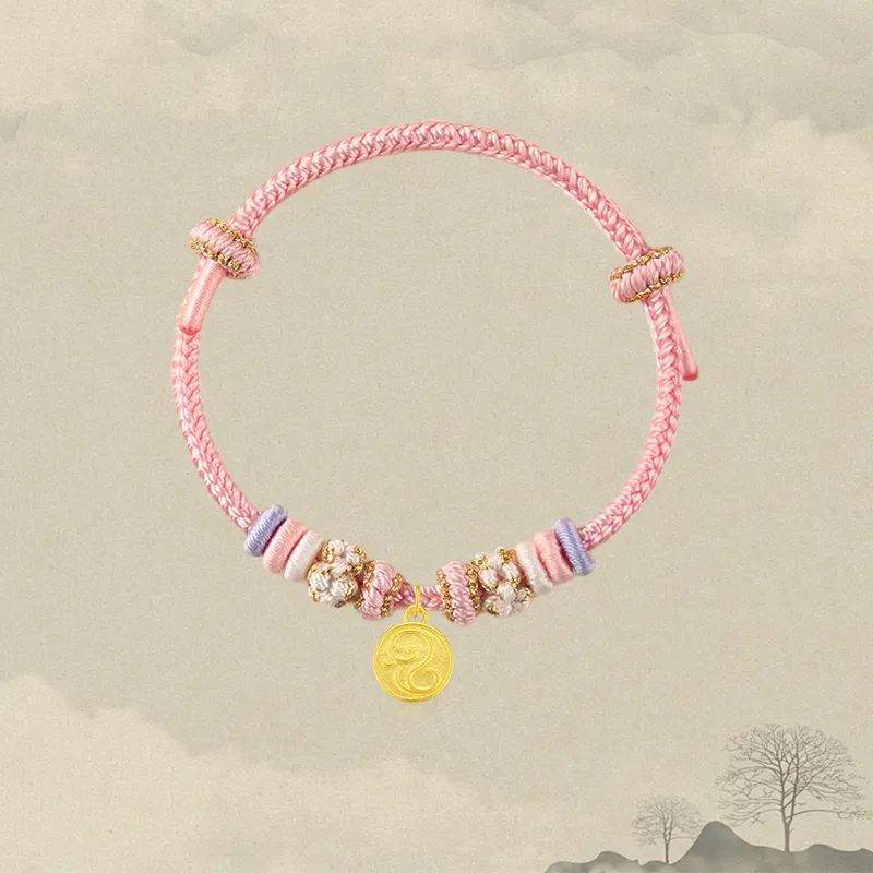 Zheng Tai Fook Gold Bracelet Unisex-2