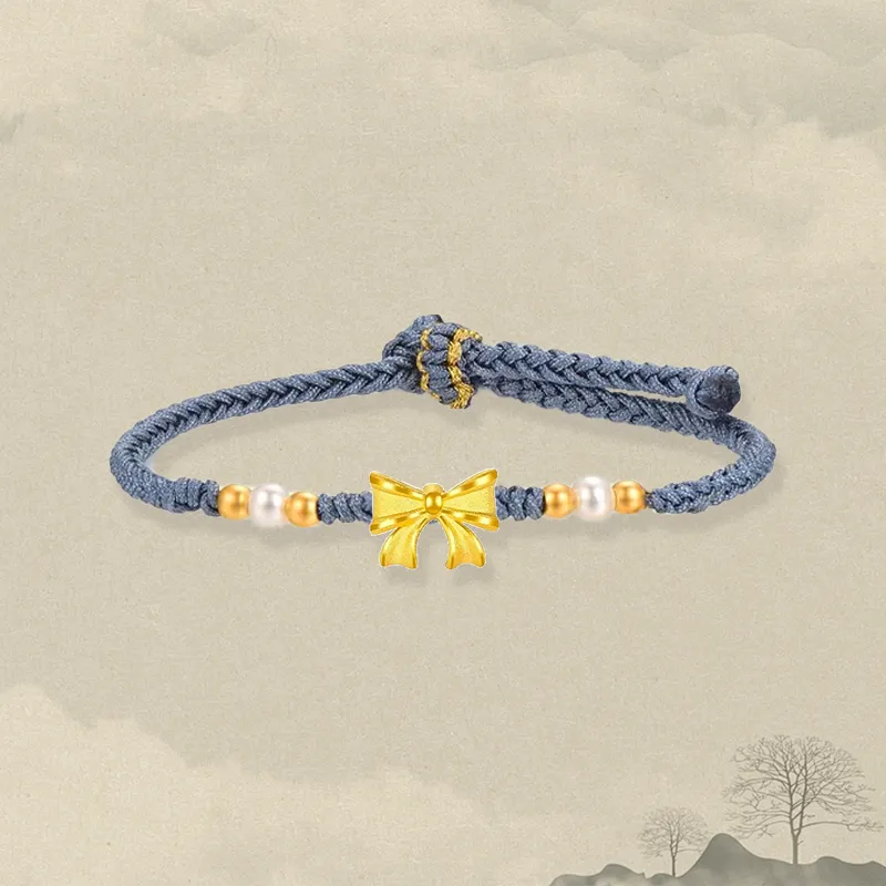 Zheng Tai Fook Gold Bracelet Unisex-4