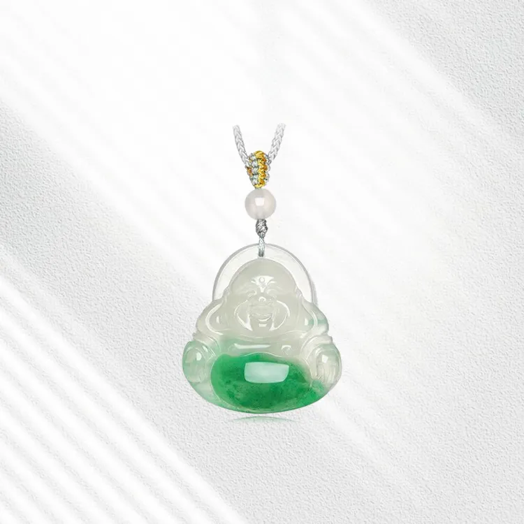 Zheng Tai Fook African Emerald Necklaces Unisex-1