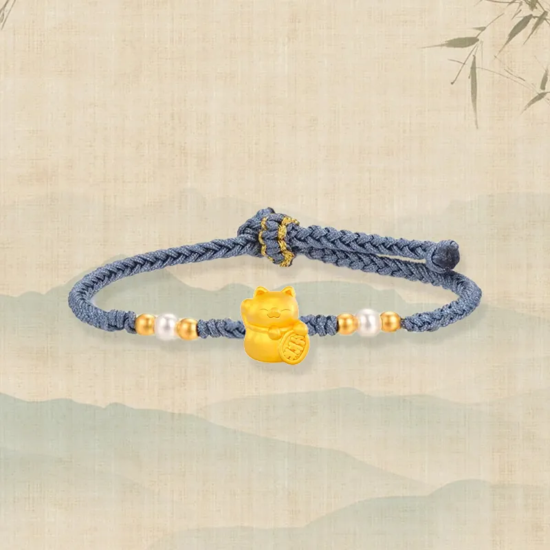 Zheng Tai Fook Gold Bracelet Unisex-1