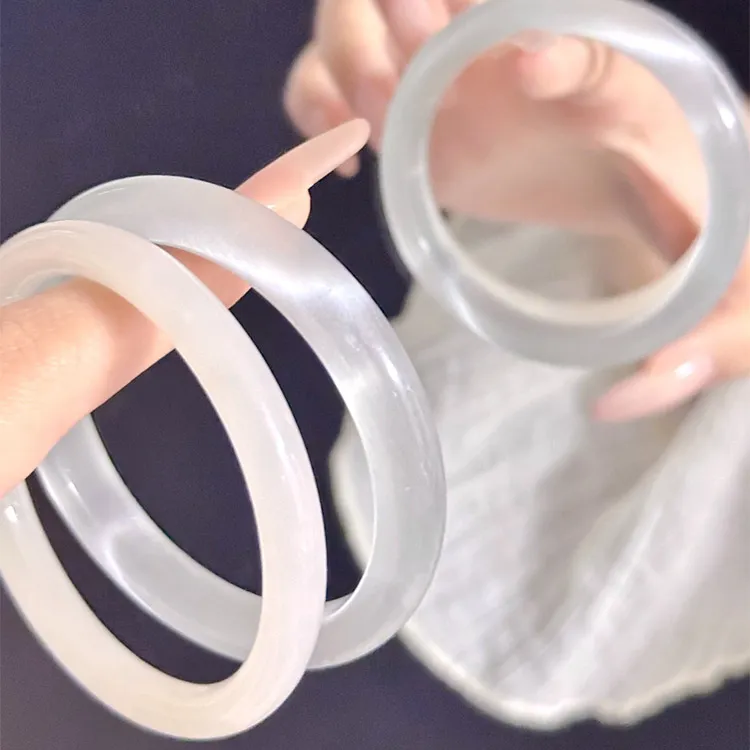 Zheng Tai Fook Glass Cat Eye Bangles Women's-1