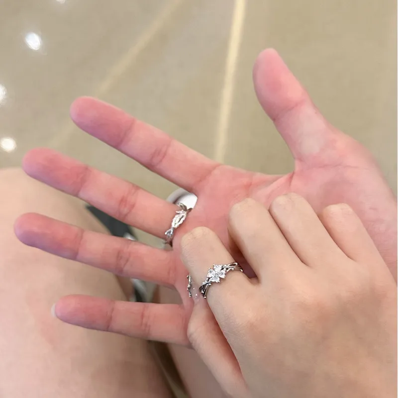 Zheng Tai Fook Alloy, Cubic Zirconia Rings Unisex-8