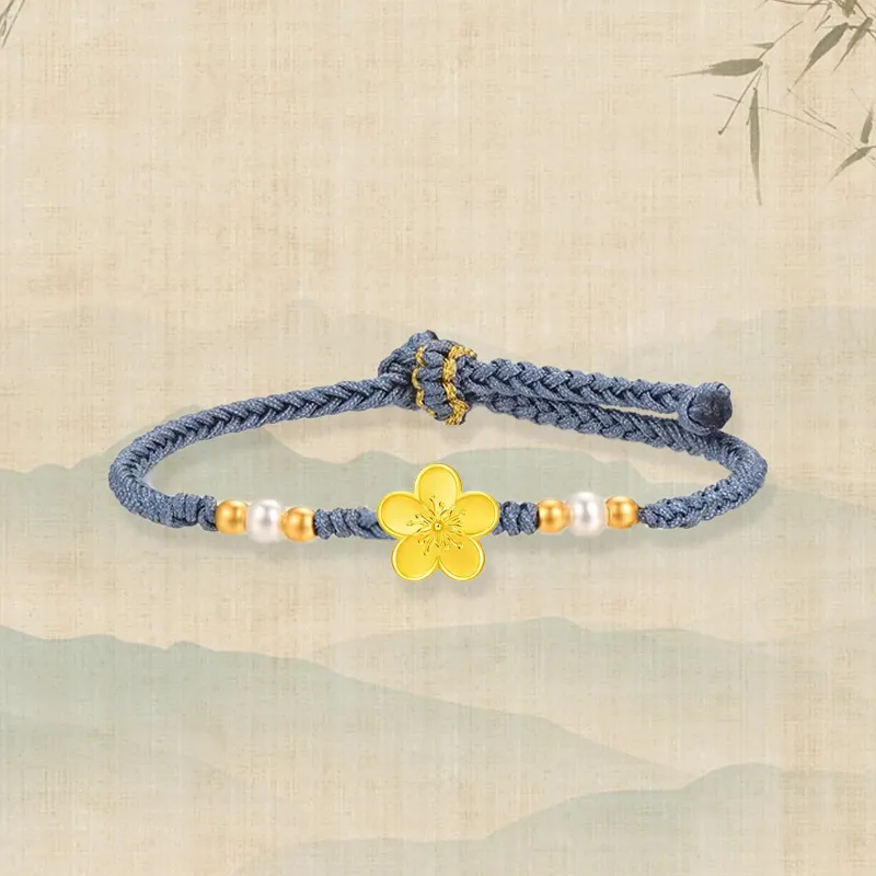 Zheng Tai Fook Gold Bracelet Unisex-2