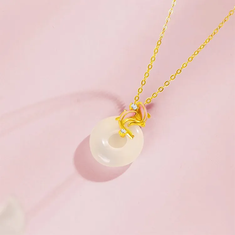 Zheng Tai Fook Chalcedony Necklaces Unisex-2