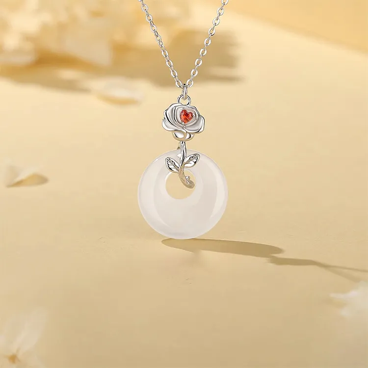 Zheng Tai Fook Chalcedony Necklaces Unisex-5