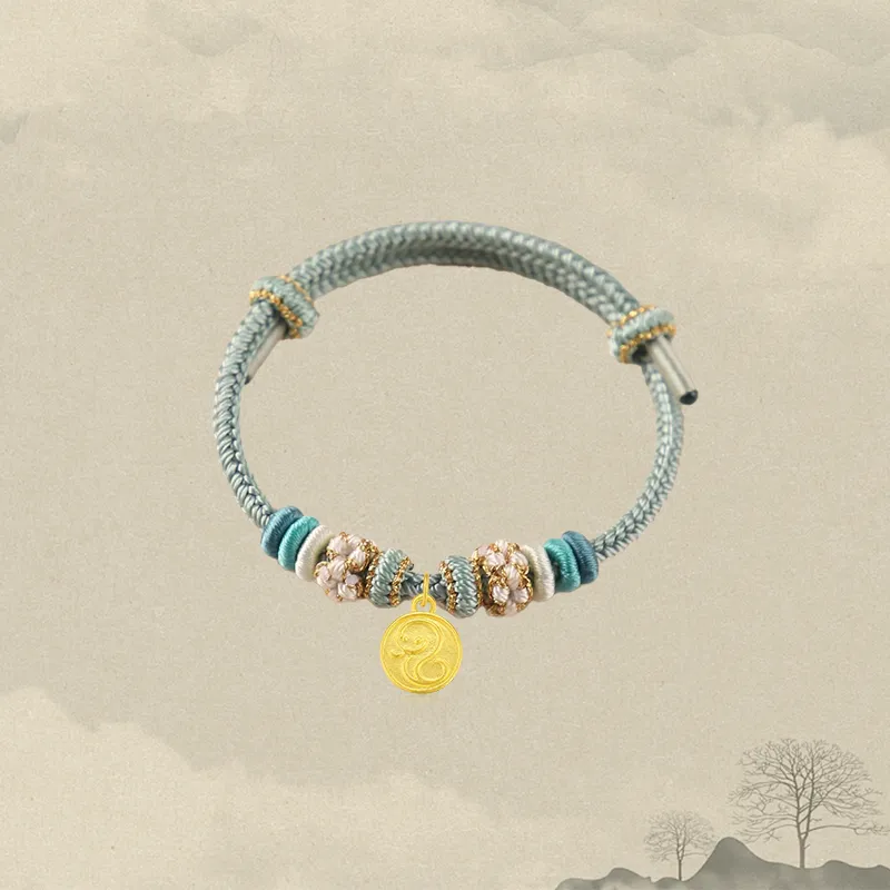 Zheng Tai Fook Gold Bracelet Unisex-11
