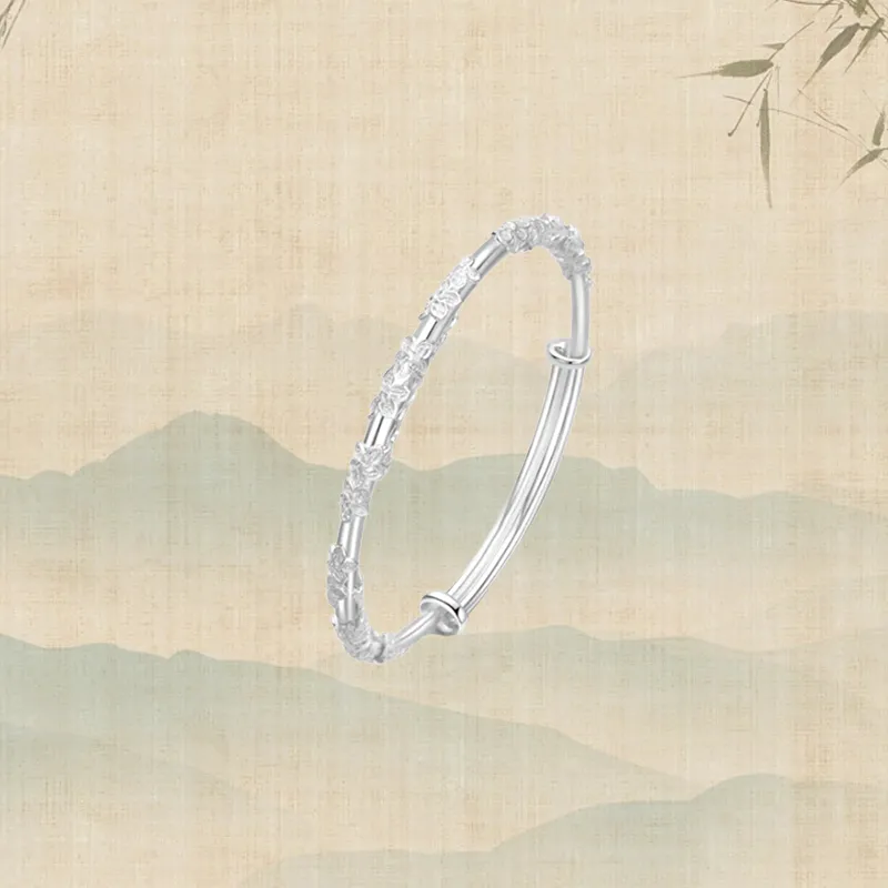 Zheng Tai Fook 999 Fine Silver Bangles Unisex-13