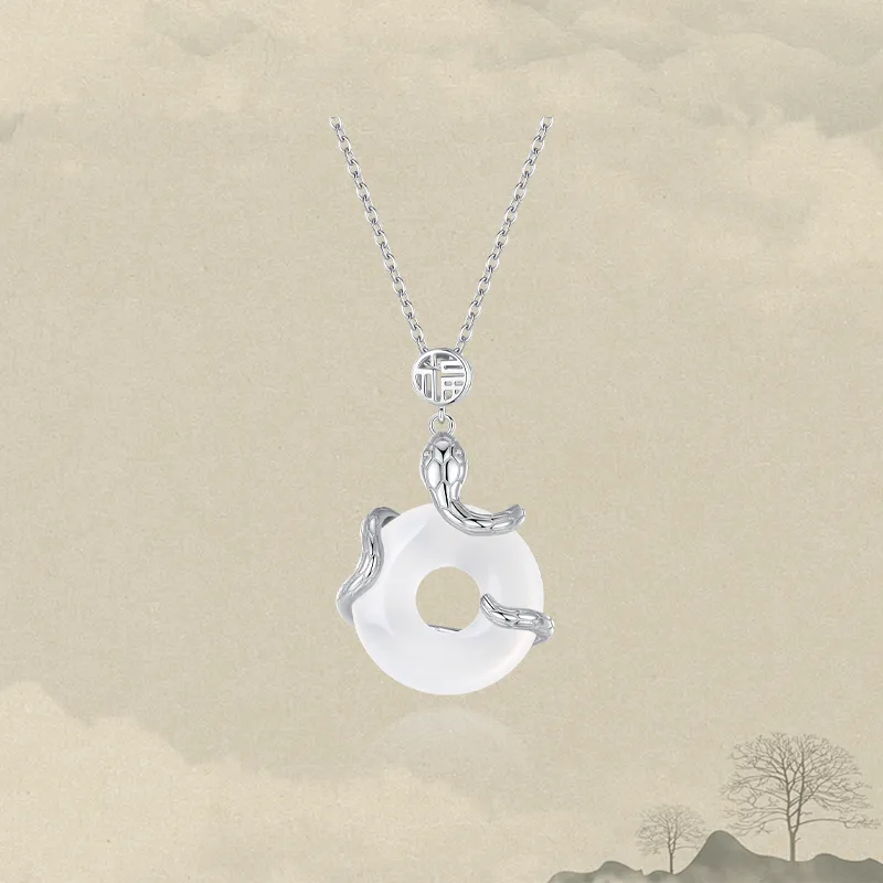 Zheng Tai Fook Chalcedony Necklaces Unisex-1