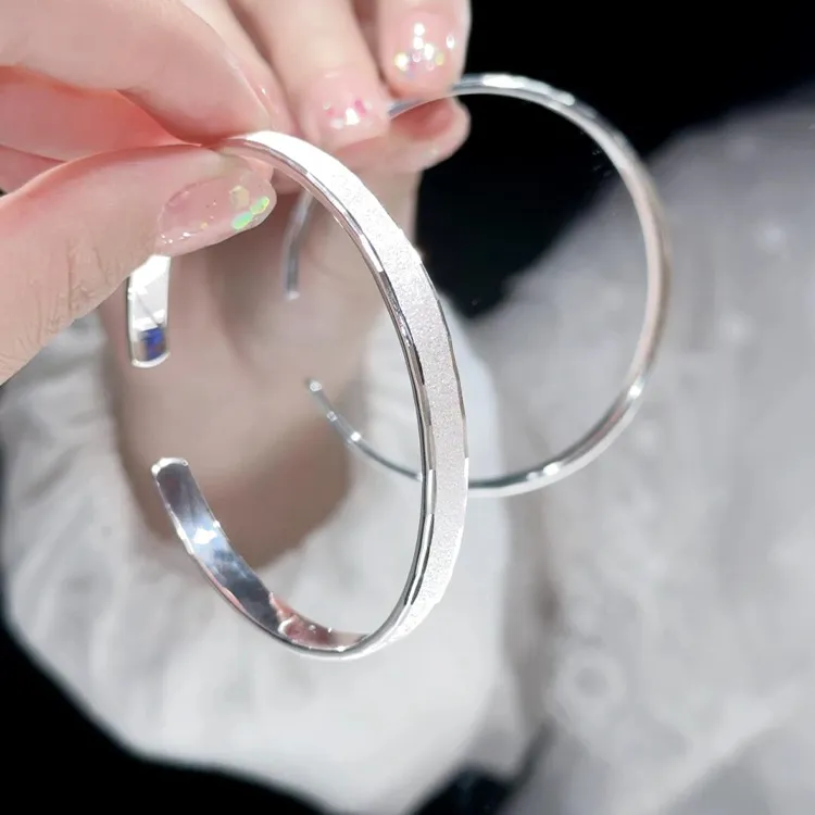 Zheng Tai Fook 999 Fine Silver Bangles Women's-2
