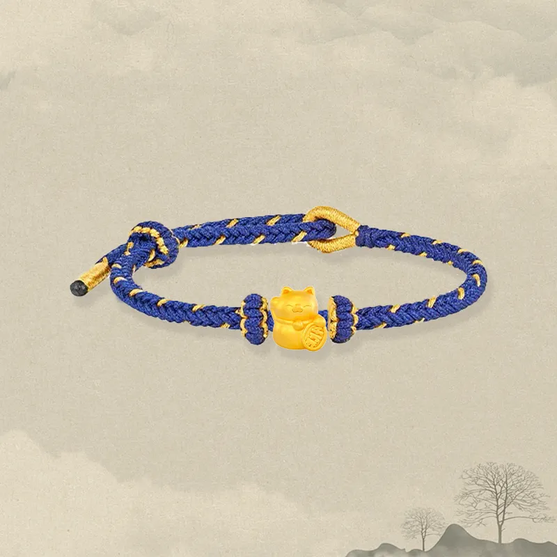 Zheng Tai Fook Gold Bracelet Unisex-4